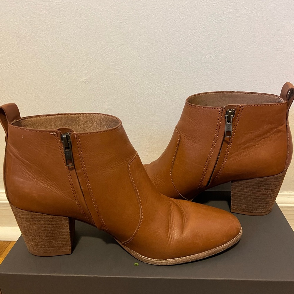 MADEWELL Brenner Ankle Boots Leather English Saddl